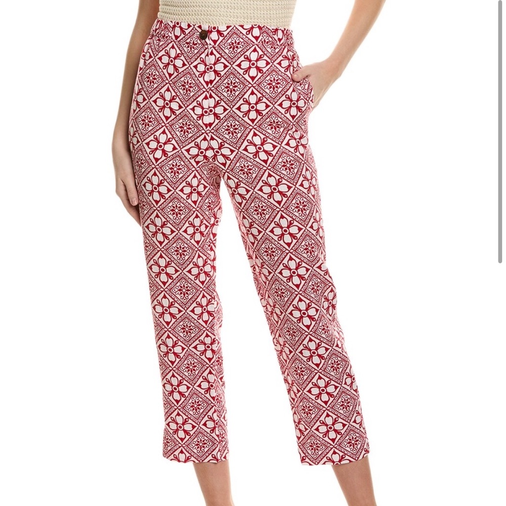 NWT Boden pull-on linen trousers size US 8